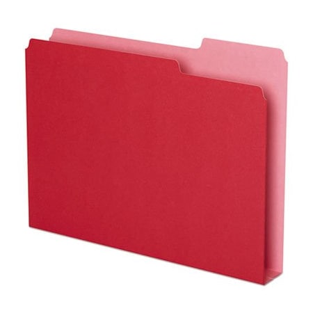 Tops Business Forms Pendaflex, DOUBLE STUFF FILE FOLDERS, 1/3-CUT TABS, LETTER SIZE, RED, 50PK 54454